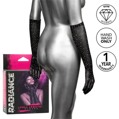 Gants Longs Radiance Strass Rhinestones - CalExotics