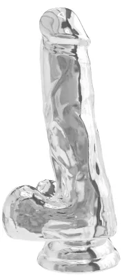 Gode Réaliste DIAMOND DICK 13.5 x 3.7cm Transparent