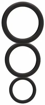 Lot de 3 Anneaux péniens en Silicone
