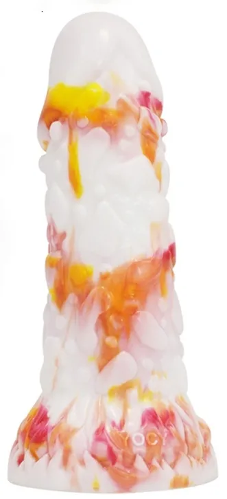 Gode TOADYK 17 x 6cm Blanc-Orange