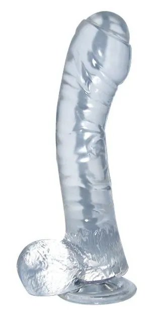 Dildo Lazy ButtCock 13 x 3.5 cm Transparent
