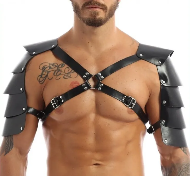 Harnais avec Épaules Armure ARMORS Simili Noir