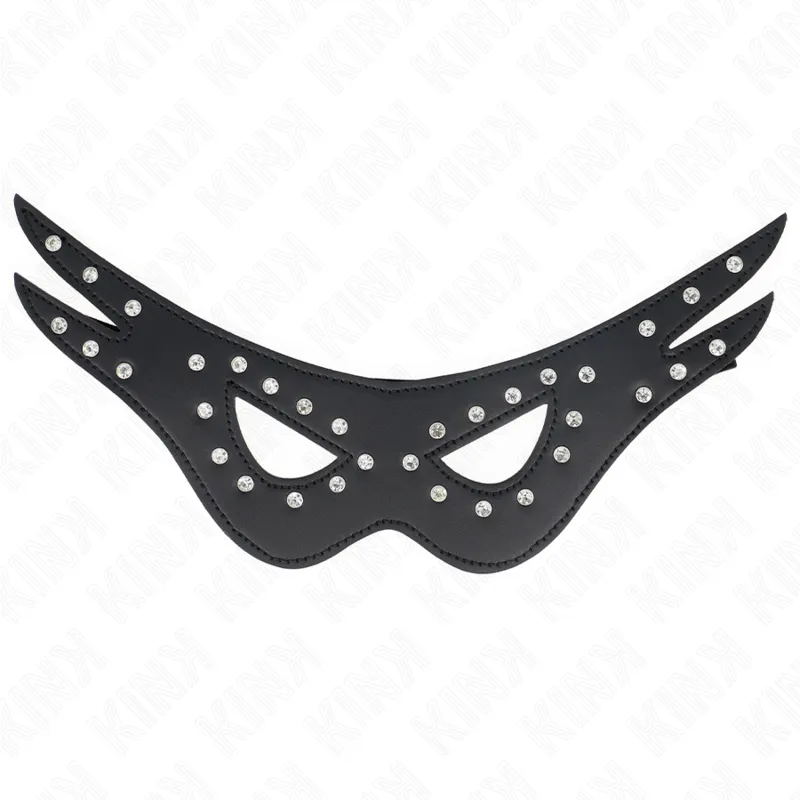 Masque sexy en cuirette modèle 2 27x13 cm - Kink