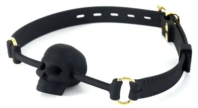 Bâillon Tête de mort SKULL Noir