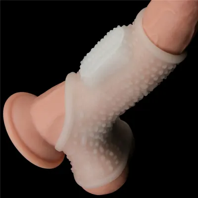 Gaine de pénis Vibrante avec Ballstretcher KNIGHTS RING Best Drip 10cm