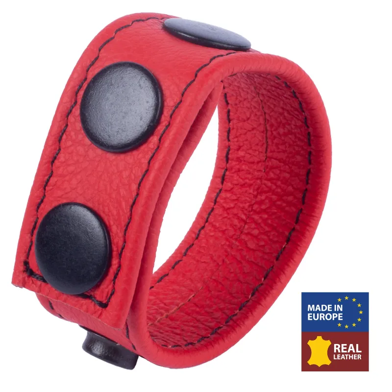 Anneau pénien en cuir COCKY Rouge
