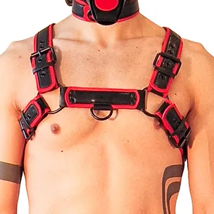 Brutus Harnais PUPPY HARNESS Noir-Rouge