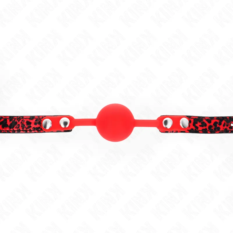 Gag boule en silicone 4 cm modèle 2 noir - Kink