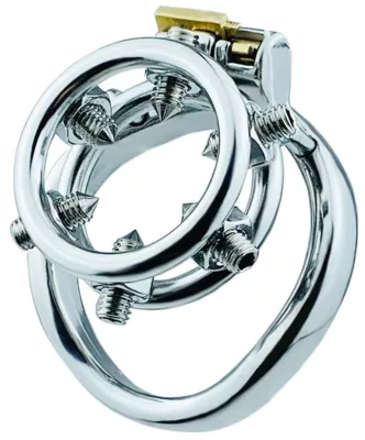 Cage de chasteté en métal ANNEL PICS 3.5 x 3.2cm