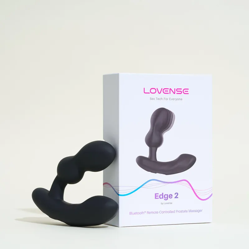 Stimulateur prostatique connecté Edge 2 - 9,1 cm Noir