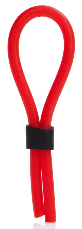 Anneau pénien en silicone STUD LASSO Rouge