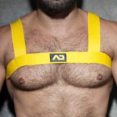AD Fetish Harnais Élastique AD FETISH Basic Jaune