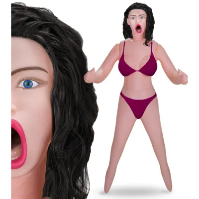 Poupée gonflable vibrante brune Soraya