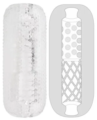 Gaine de masturbation PALM STROKER N°3 - 12.5cm Transparente