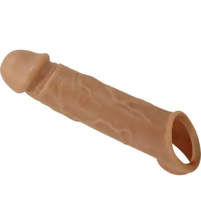 Gaine pénis Spearhead beige avec anneau testicules - Pretty Love