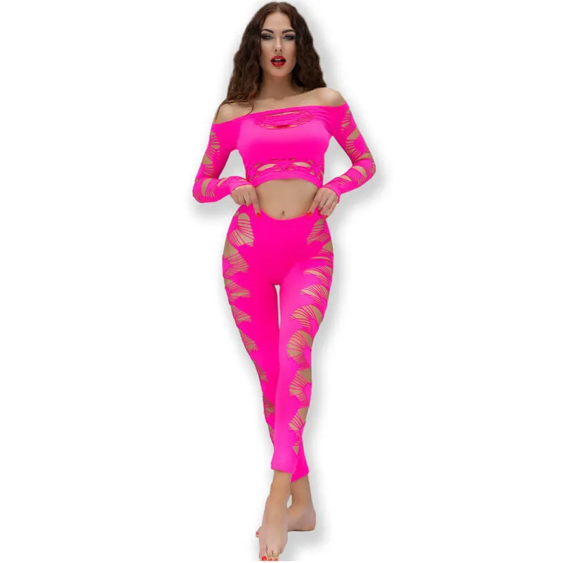 Ensemble Top + Legging Rose Fuchsia CR 4436 - Chilirose