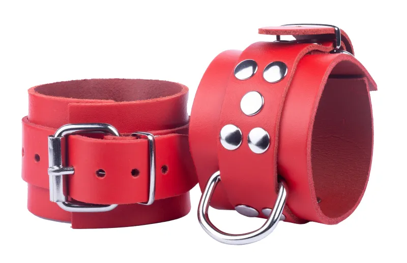 Menottes en cuir ULTRA Rouges