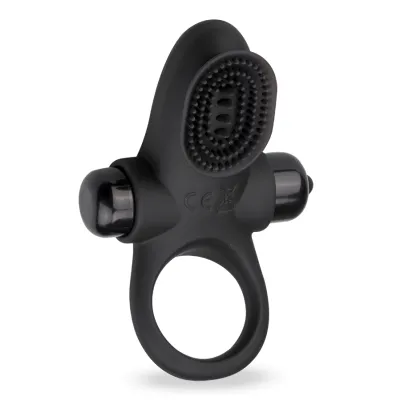 Anneau ring vibrant avec stimulateur clito langue
