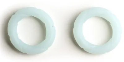 Lot de 2 Anneaux péniens Silicone READY RINGS 28 mm Phosphorescents