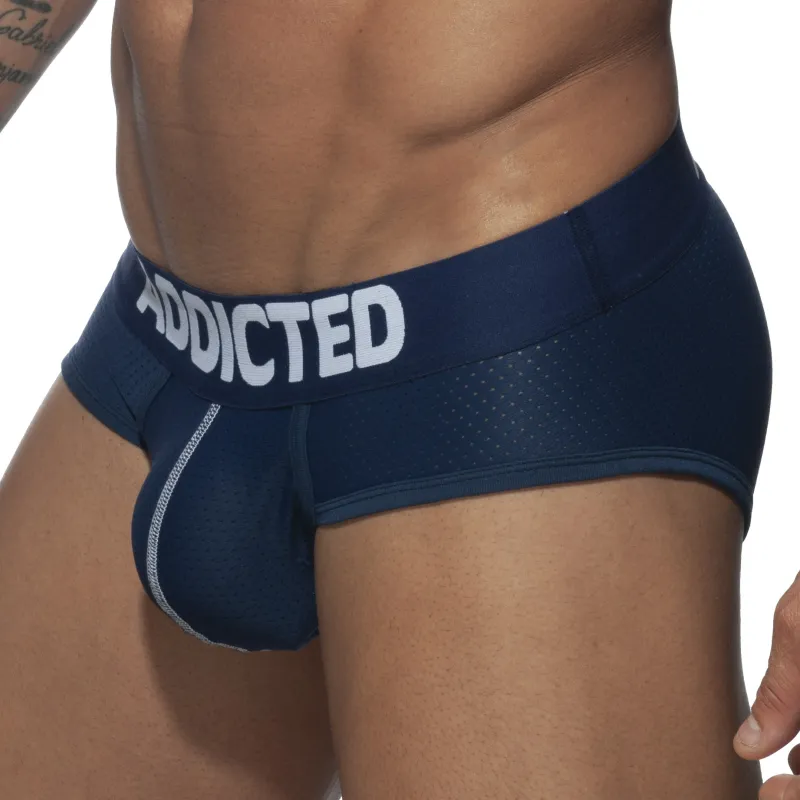 Slip MESH PUSH UP Bleu marine