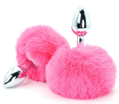 Plug Queue de Lapin ENCHANTING BUNNYTAIL 5 x 2.8cm Rose