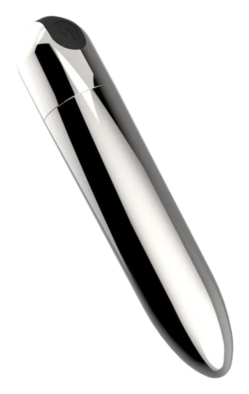 Mini Vibro BULL SILVER 9 x 2cm Argenté