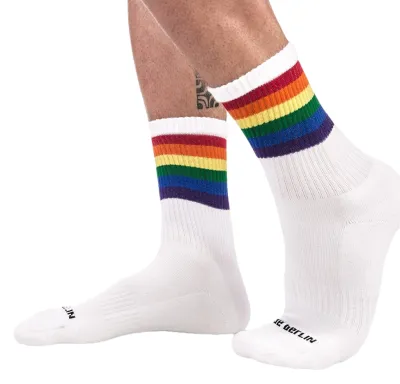 Barcode Berlin Chaussettes HALF SOCKS Rainbow