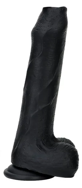 Gode en silicone NOPI 16 x 4cm Noir