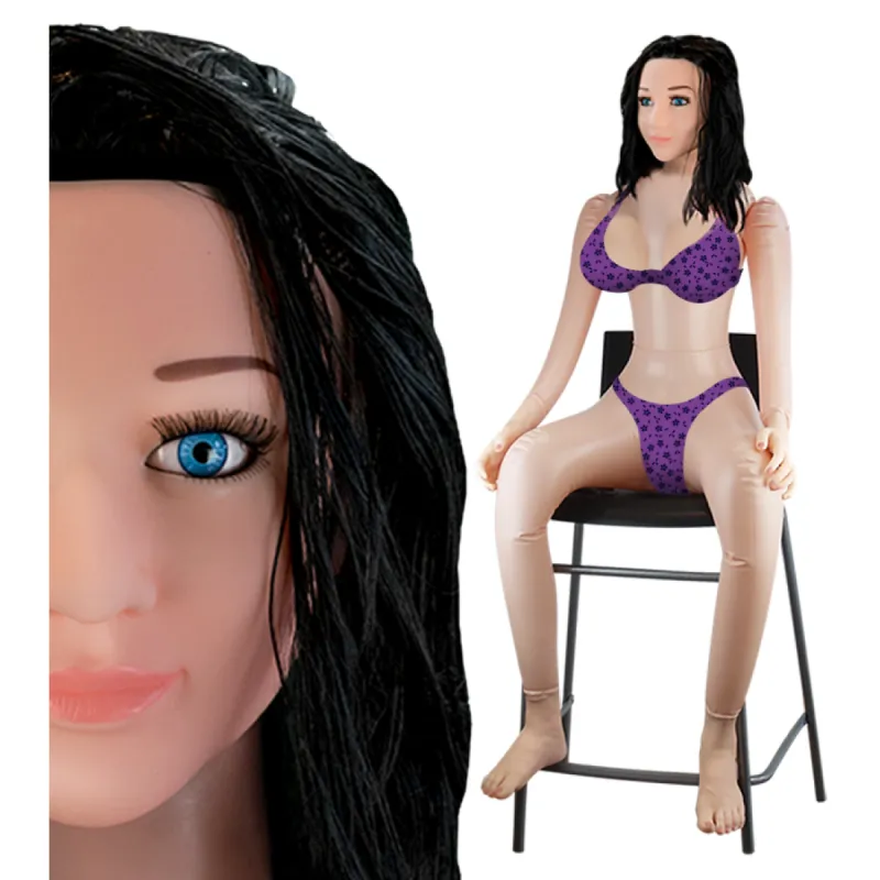 Poupée gonflable assise vagin anus Capucine
