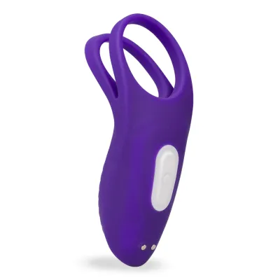 Double anneau vibrant avec stimulateur de clitoris Bucci