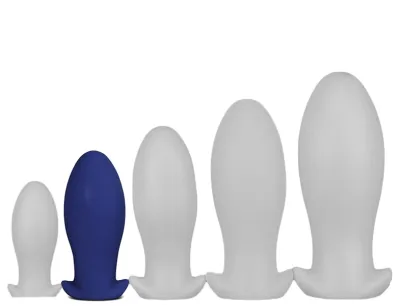 Plug en silicone SAURUS EGG M 12 x 5.3cm Marine