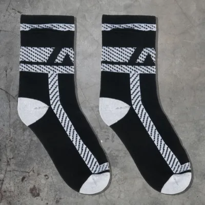 Chaussettes SOCKS POCKETS Noir-Blanc