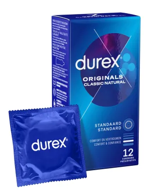 Préservatifs DUREX ORIGINALS NATURAL x12