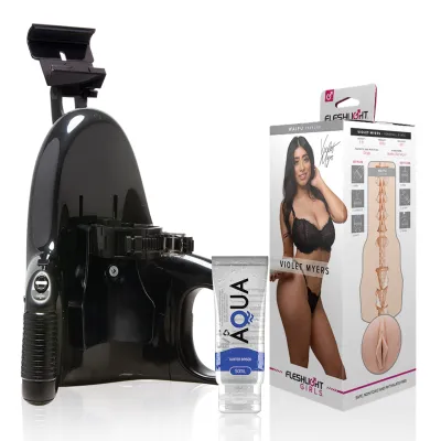 Pack Masturbateur Automatique + Vagin Violet Myers + Lubrifiant