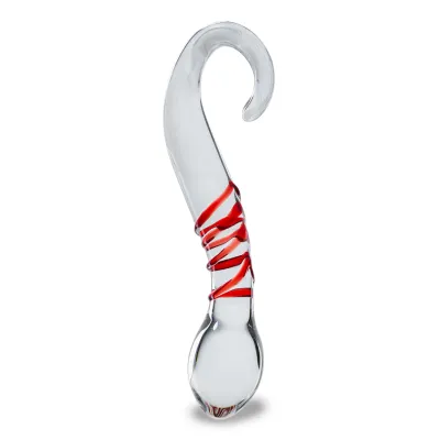Gode godemichet en verre Finesse gode vaginal ou anal homme ou femme - Rouge