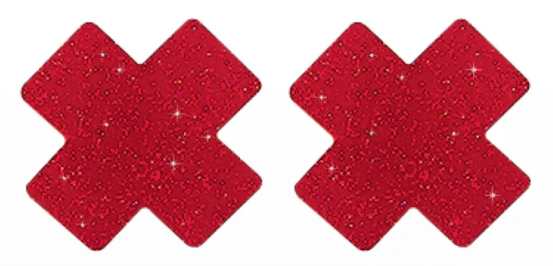 TABOOM Cache-seins adhésifs X COVER Taboom Rouges