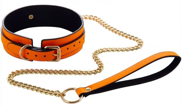 Collier-Laisse Phosphorescent LUMINOUS Orange