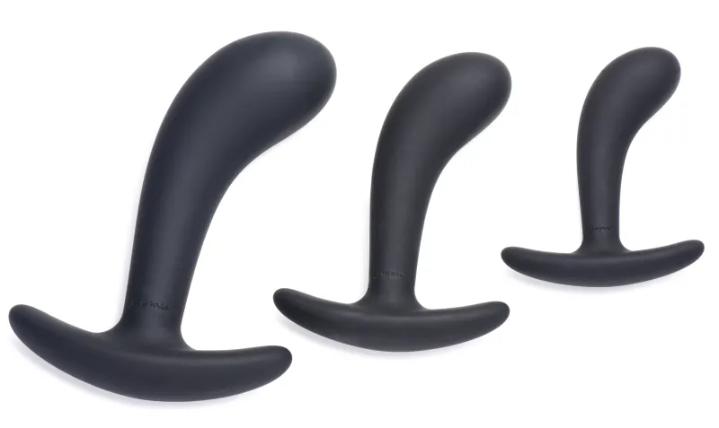 Pack de 3 plugs en silicone DARK DELIGHTS Noirs