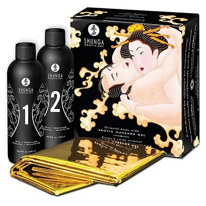 Coffret de masage Corps à corps - MELON et MANGUE 200 ml