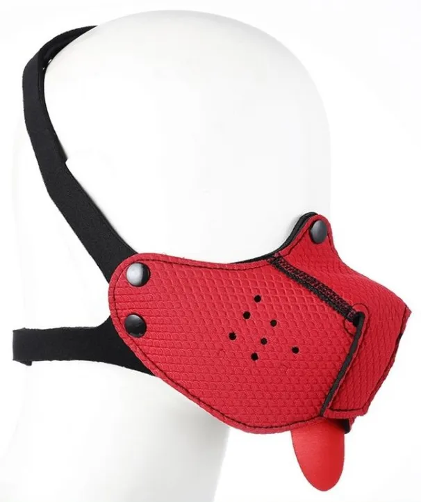 Museau + Langue Néoprène PUPPY Rouge