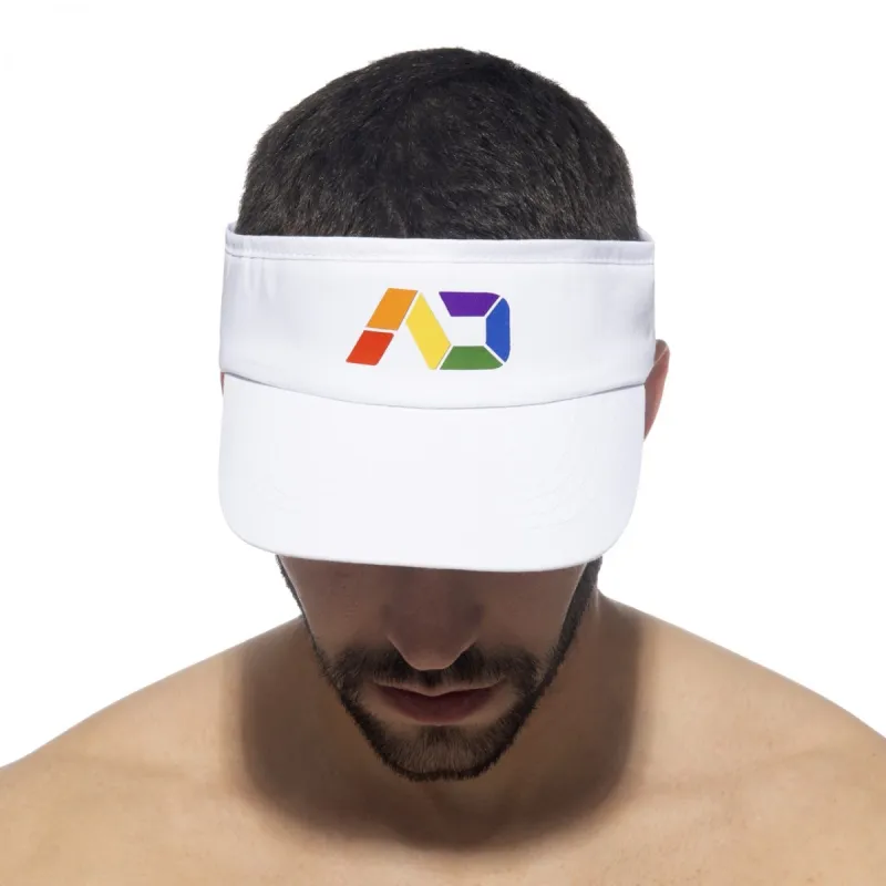 Casquette Visière RAINBOW TENNIS Blanche