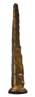Gode long Monster RATTLESNAKE 45 x 5.5cm Doré