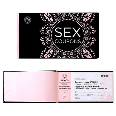 Chéquier coquin Sex Coupons 50 bons (ES/EN) - Secret Play