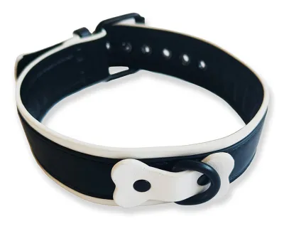 Collier PUPPY COLLAR Noir-Blanc