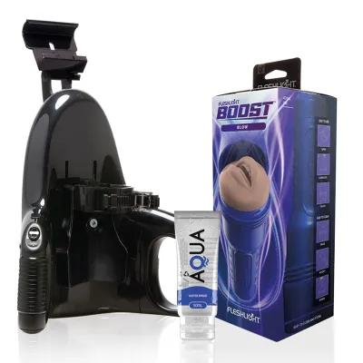 Pack Masturbateur Automatique + Bouche Boost Blow + Lubrifiant