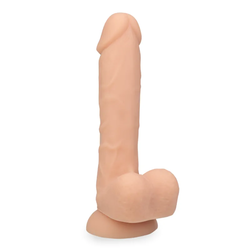 Gode godemichet en silicone 17,5cm Bradley gode vaginal ou anal homme ou femme - Peau claire