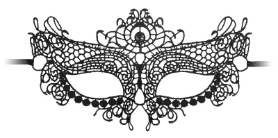 Masque en dentelle QUEEN LACE Noir