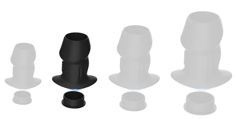 Plug Tunnel avec Bouchon EUHLO M 6.5 x 4.5 cm Noir