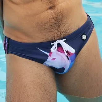Slip de bain UNICORN Rainbow