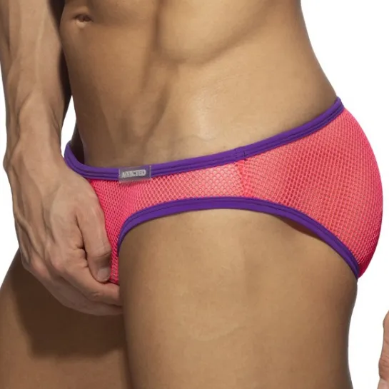Addicted Mini slip FEVER MESH Rose